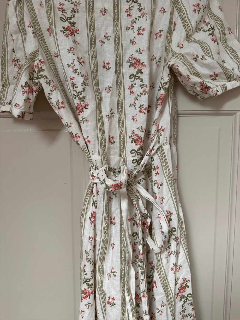 Reformation White Floral Linen Maxi Dress - Picture 6 of 6